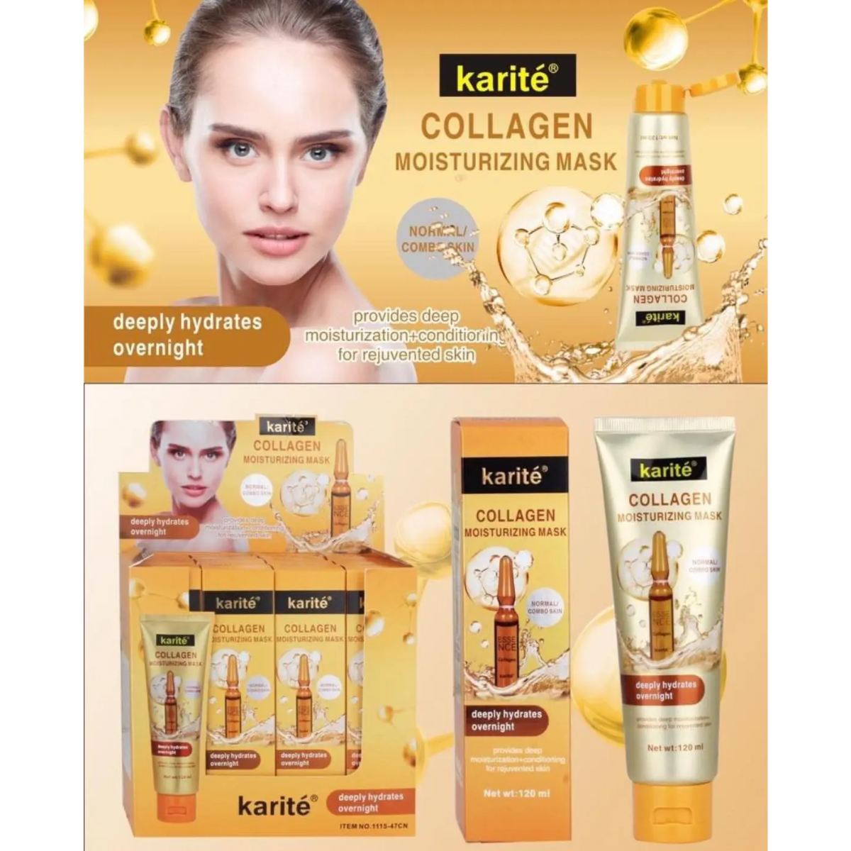 Mascarilla hidratante con colágeno